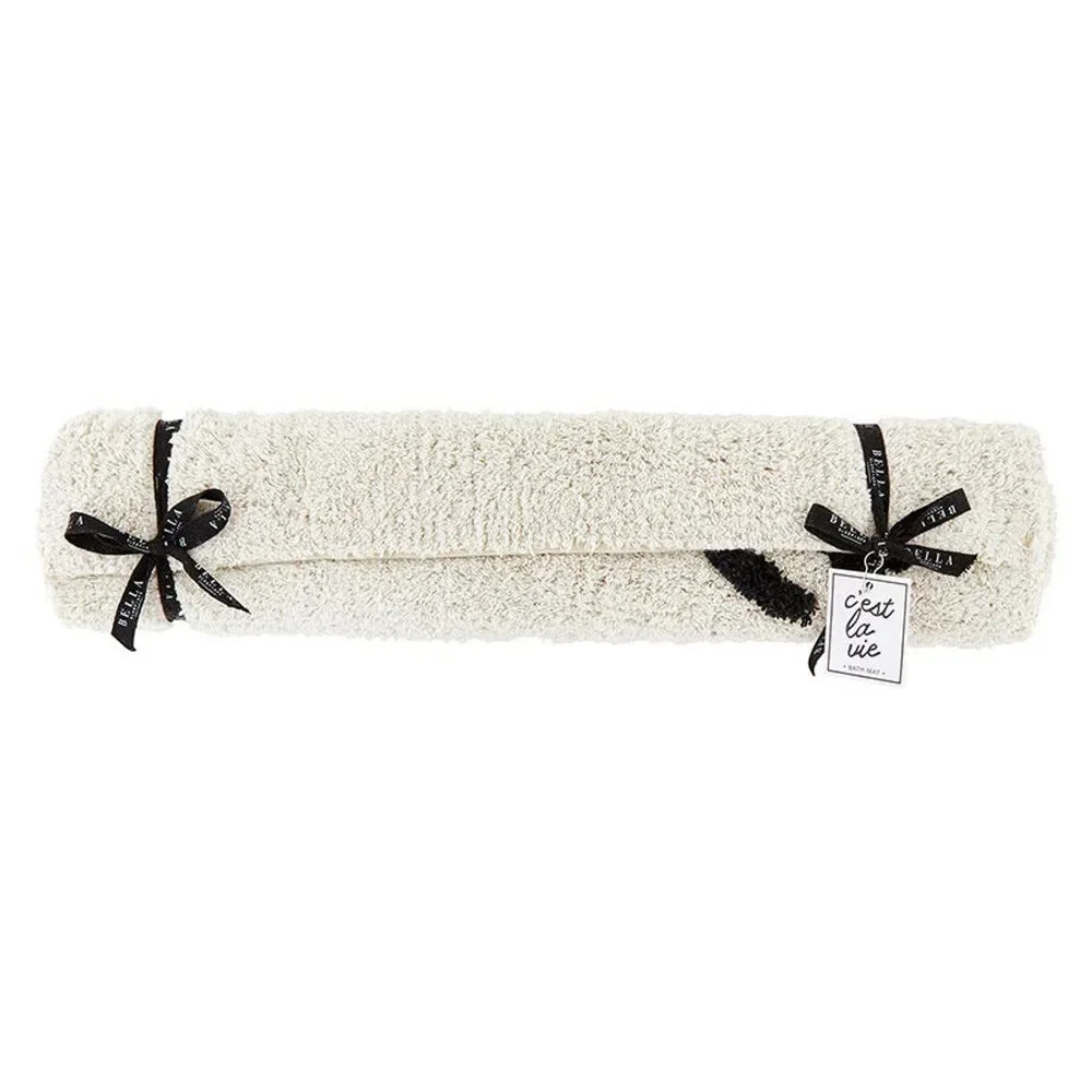 Set of 2 C'est la Vie Bath Mat | Soft Bathroom Rug | 20